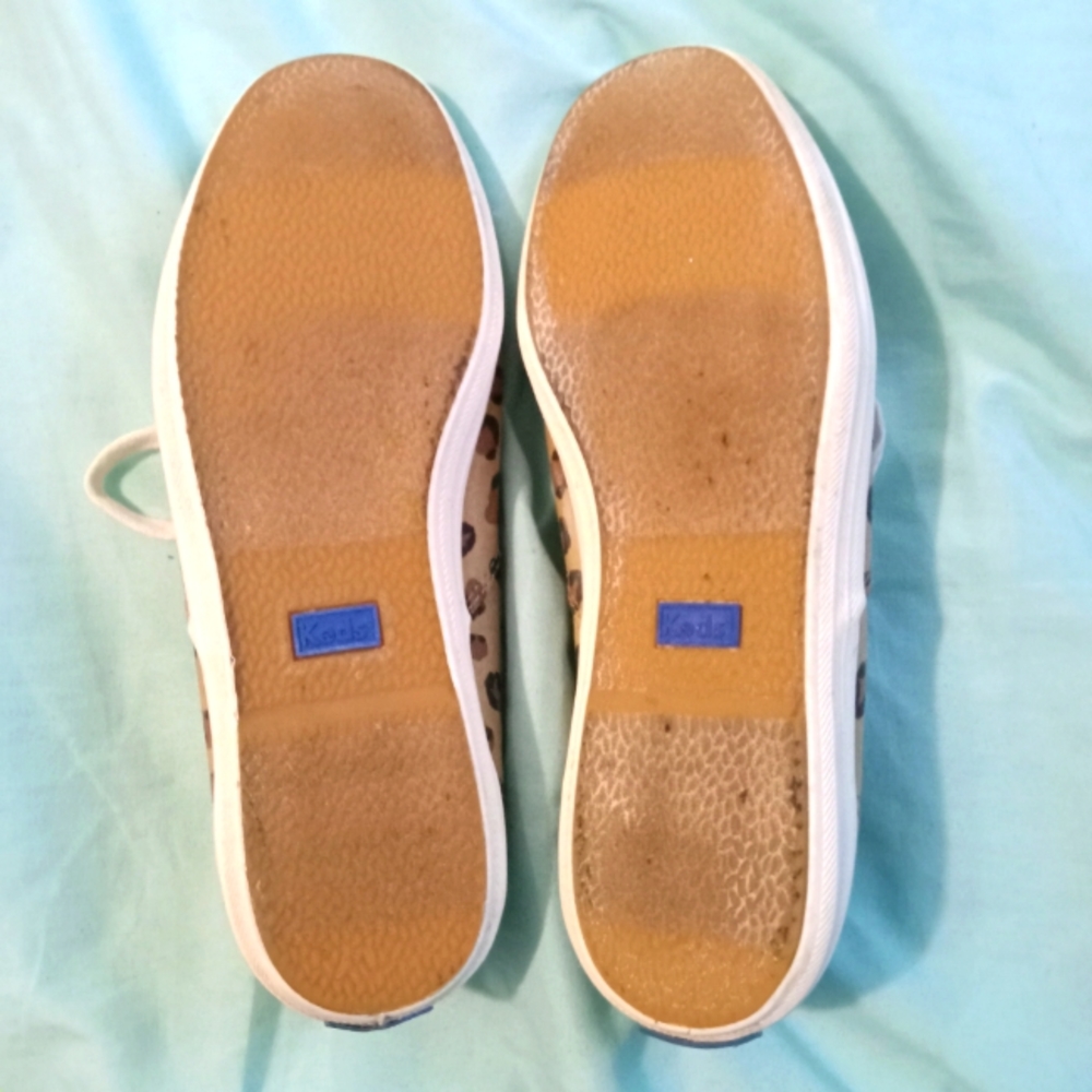 ๐ค EUC Womens Keds Cheetah Print Sneakers Gold Hardware Size 7 Casual Date Movie - Picture 3 of 3